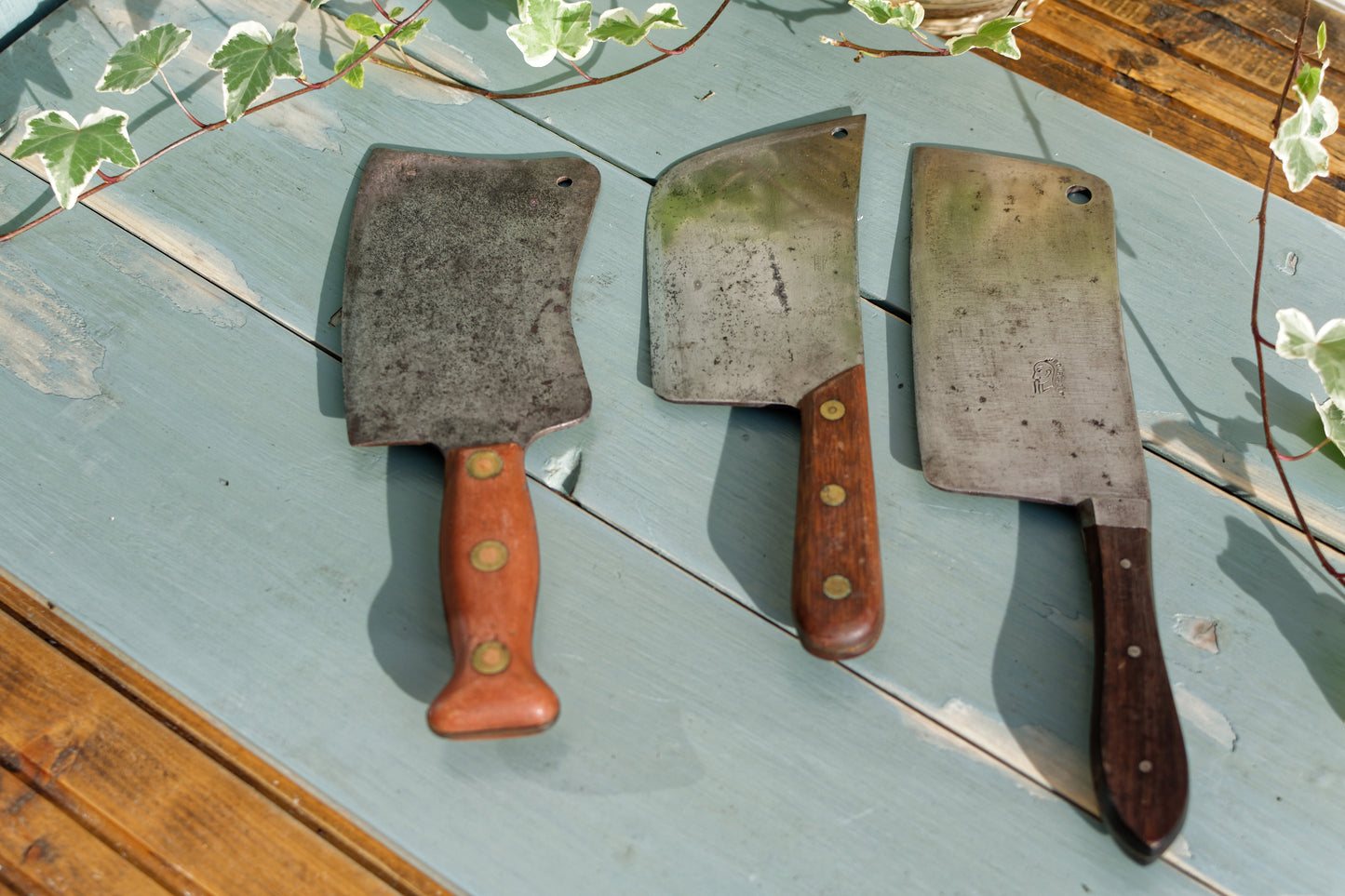1930s ~ French Vintage Chef Butcher Knife ~ Collectible Meat Cleaver ~ YOYO BOURGCODE