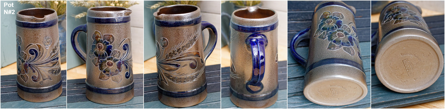 1950年代 ~ ALSACE BETSCHDORE & ROGGEN ~ フランス・ドイツの炻器 ~ 収集価値のあるアルザスをテーマにした塩釉砂岩