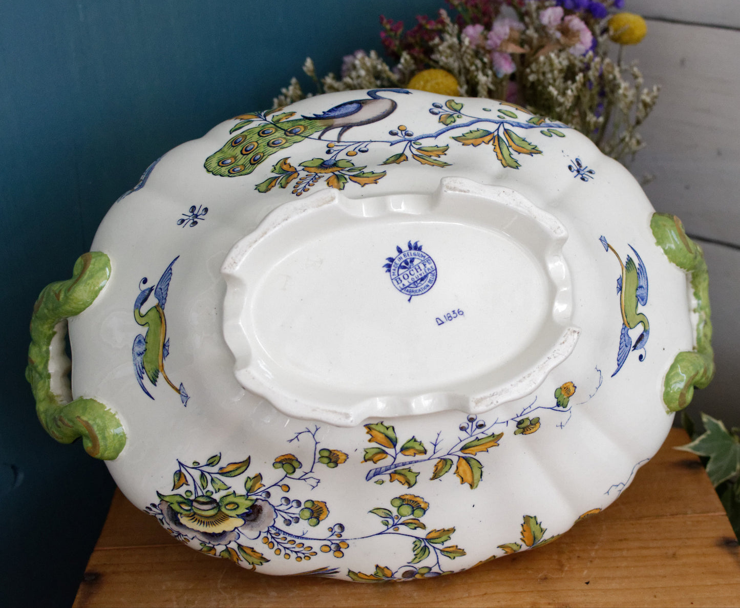 LA LOUVIERE Boch Freres Fabrication Belge Made in Belgium 1836 Vintage Serving Piece Soup Tureen