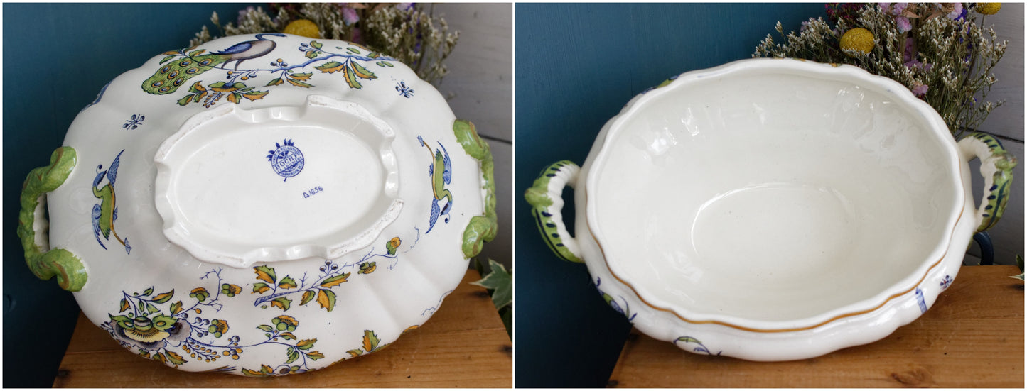 LA LOUVIERE Boch Freres Fabrication Belge Made in Belgium 1836 Vintage Serving Piece Soup Tureen