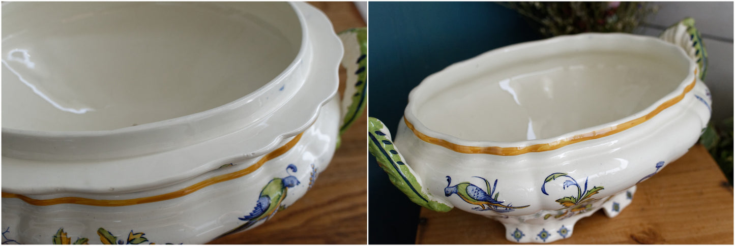 LA LOUVIERE Boch Freres Fabrication Belge Made in Belgium 1836 Vintage Serving Piece Soup Tureen