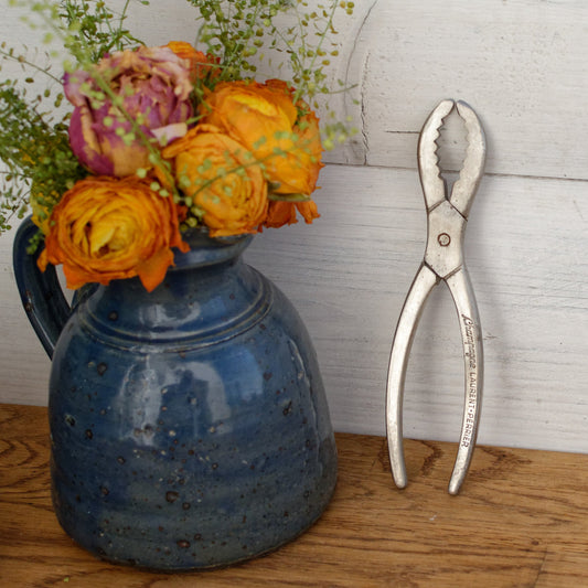 French Vintage CHAMPAGNE Laurent Perrier Cork Pliers Puller Silver Plated Barware Made in France