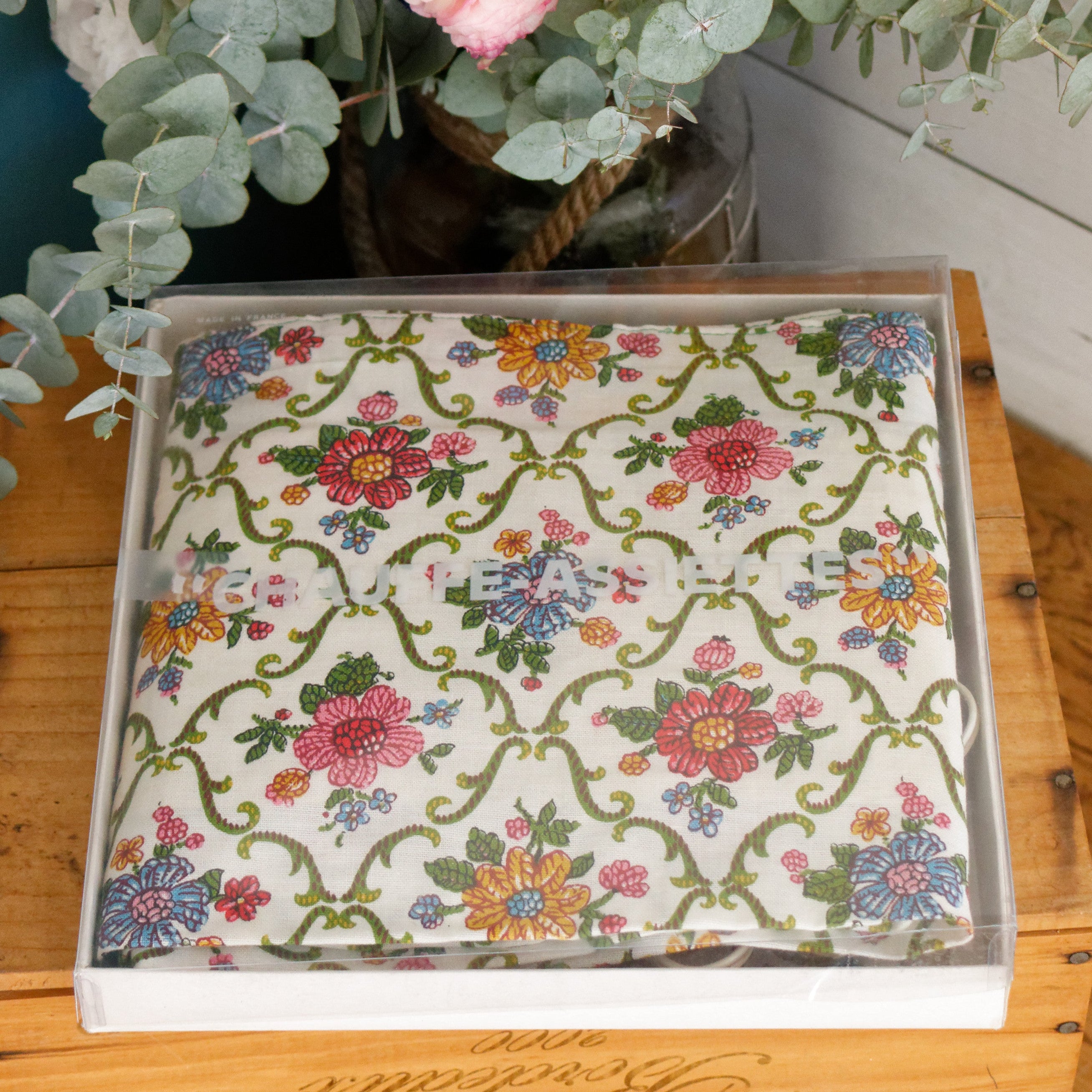 1970s ~ French Vintage Electric 12 Plate Warmer in Fabric 