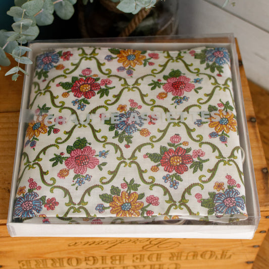 1970s French Vintage Electric 12 Plate Warmer in Fabric "Chauffe Assiettes Plat" Made by AMPLELEC 100% cotton 68550 Amplepuis