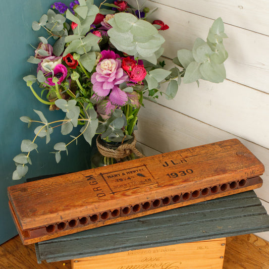 German Antique Collectible Wooden 20 Cigar Mold Press. Hart & Hertel No. 19749 Schwetzingen Hei Mannheim JH.L. "DRGM" (Deutsches Reiches Gebrauchs Musterschutz)