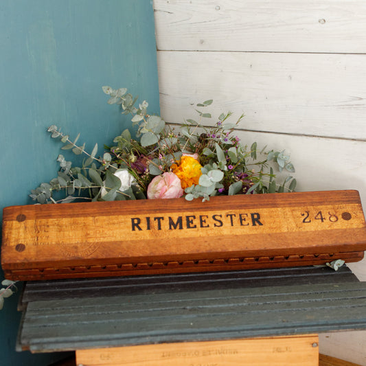 Vintage Dutch Collectible Wooden 20 Cigar Mold Press RITMEESTER 27365 Perlu-Vorm 248 Tobacco Mold Pressoir Moule a Cigare en bois