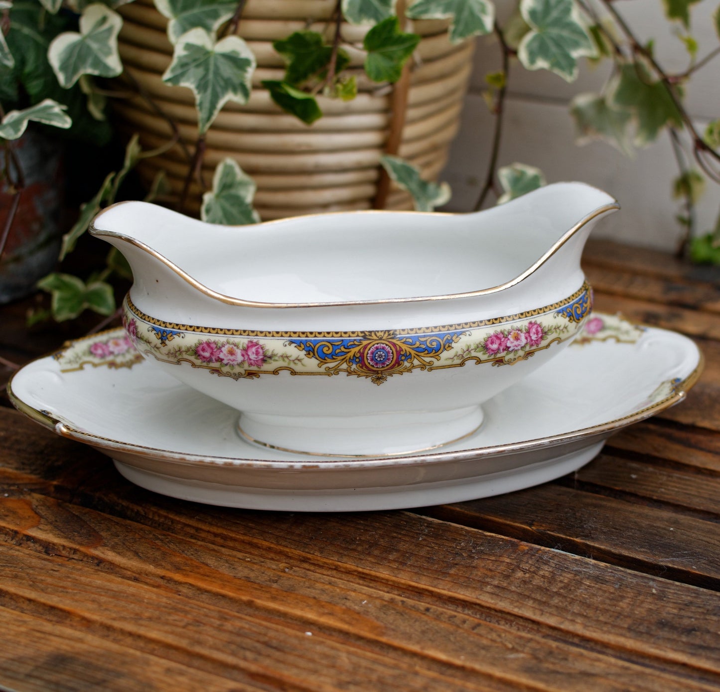 Années 1920 ~ F. Legrand & Cie LIMOGES ~ Français Antique Fine Porcelain Small Oval Serving Plate « RAVIER »