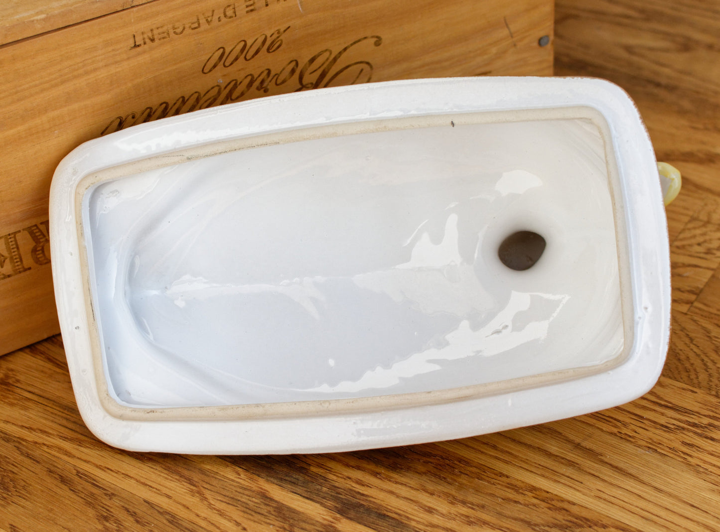 Années 1950 ~ « La Bourguignonne » ~ Français vintage Oval Foie Gras Lidded Terrine Pot ~ Casserole Stoneware for Pate ~ Made in France