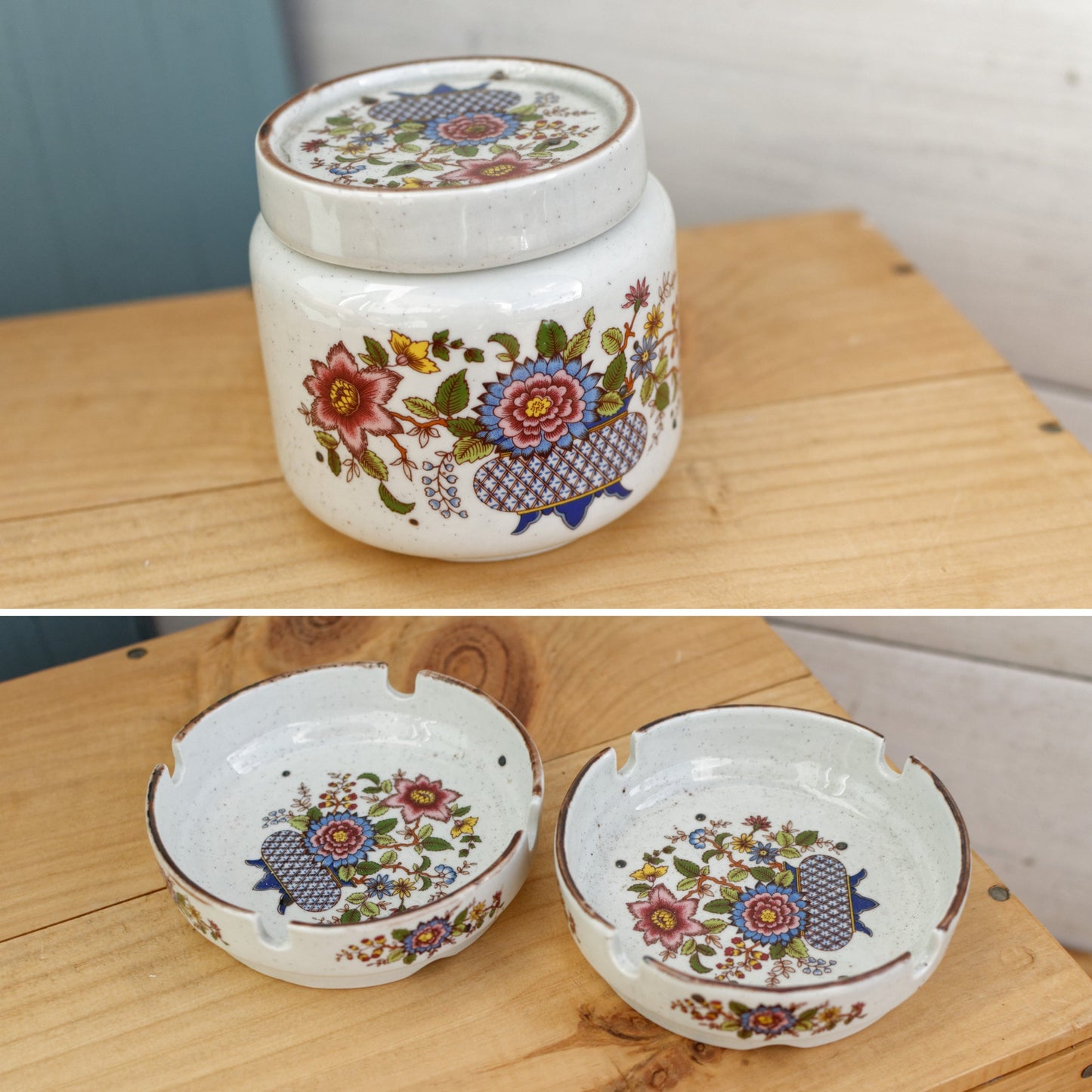 ECLATS SARREGUEMINES France French Vintage Ironstone Decorative Pieces Terre de Fer