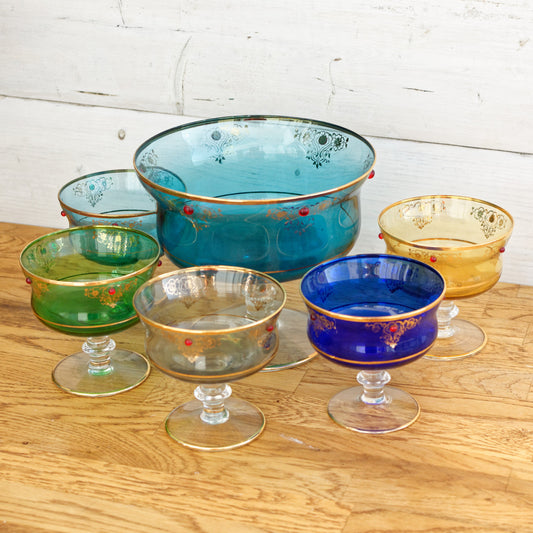 Vintage Fine Glassware Fruit Service