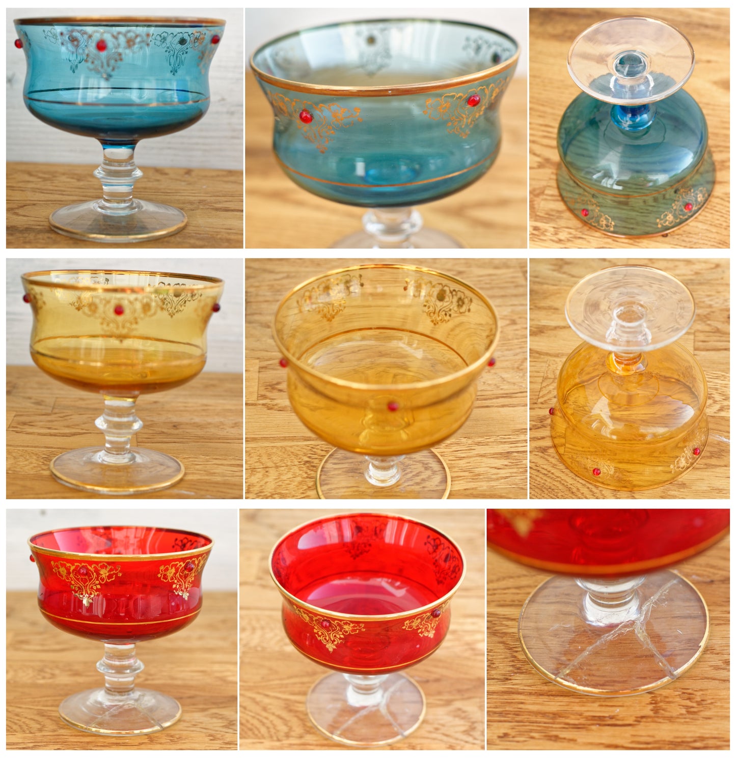 Vintage Fine Glassware Fruit Service