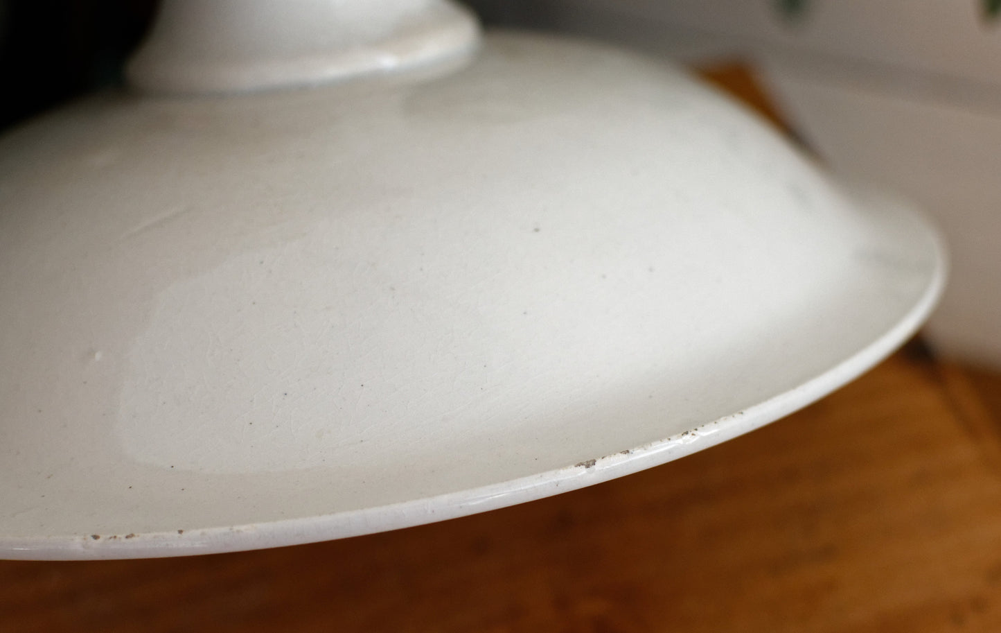 "JARDINERE"Motif Saint Amand Hamage Nord French Antique Ironstone Dark Red Transferware Footed Fruit Bowl "COMPOTIER" Terre de Fer en Faience