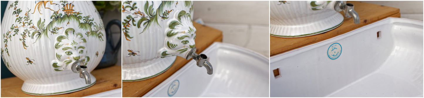 Fait par Lallier a Moustiers - Decor entierement peint a la main
