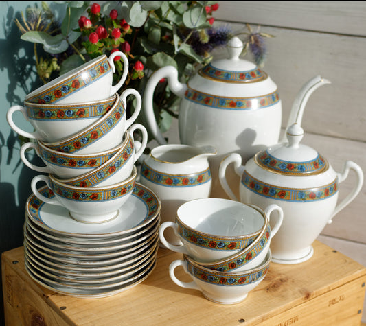 Fine French Vintage Porcelain Limoges France Coffee Tea Service