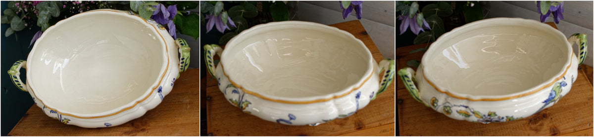 Belgian Soup Tureen Soupiere Ironstone LA LOUVIERE Boch Freres Fabrication Belge Made in Belgium 1836
