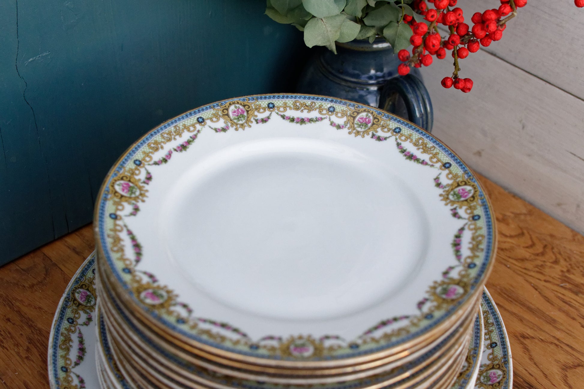 F. Legrand & Cie LIMOGES French Antique Fine Porcelain Plate