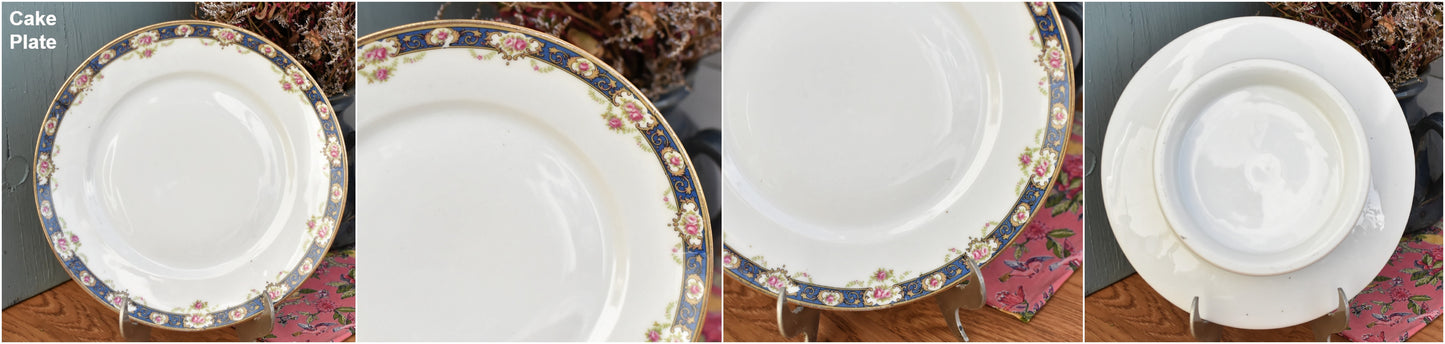 1930s ~ LIMOGES ~ French Antique Fine Porcelain China Serving Piece Plate