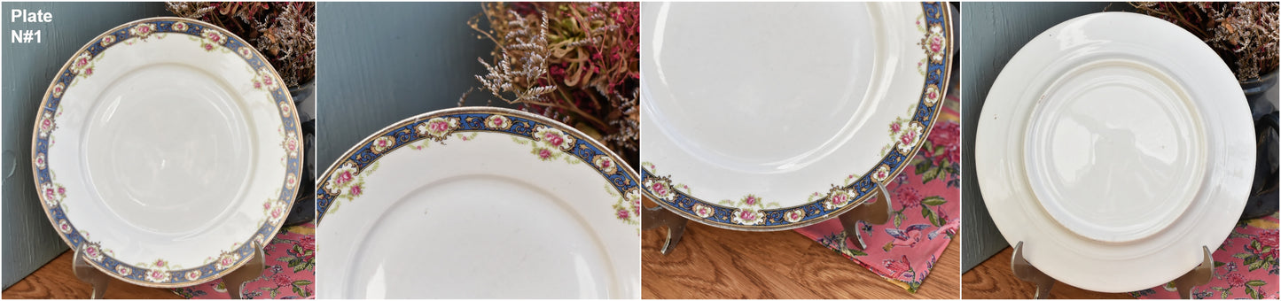 1930s ~ LIMOGES ~ French Antique Fine Porcelain China Serving Piece Plate