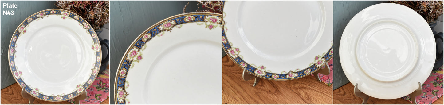 1930s ~ LIMOGES ~ French Antique Fine Porcelain China Serving Piece Plate