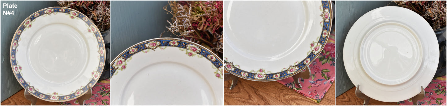 1930s ~ LIMOGES ~ French Antique Fine Porcelain China Serving Piece Plate