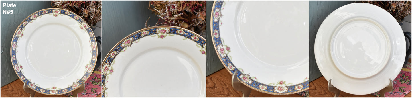 1930s ~ LIMOGES ~ French Antique Fine Porcelain China Serving Piece Plate