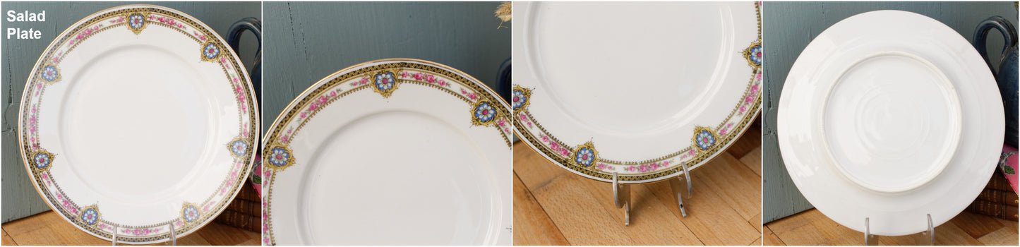 French Antique Fine Porcelain Plate LIMOGES FRANCE
