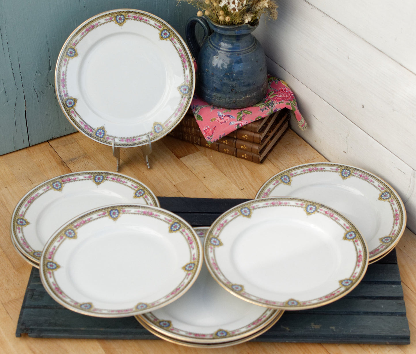 French Antique Fine Porcelain Plate LIMOGES FRANCE