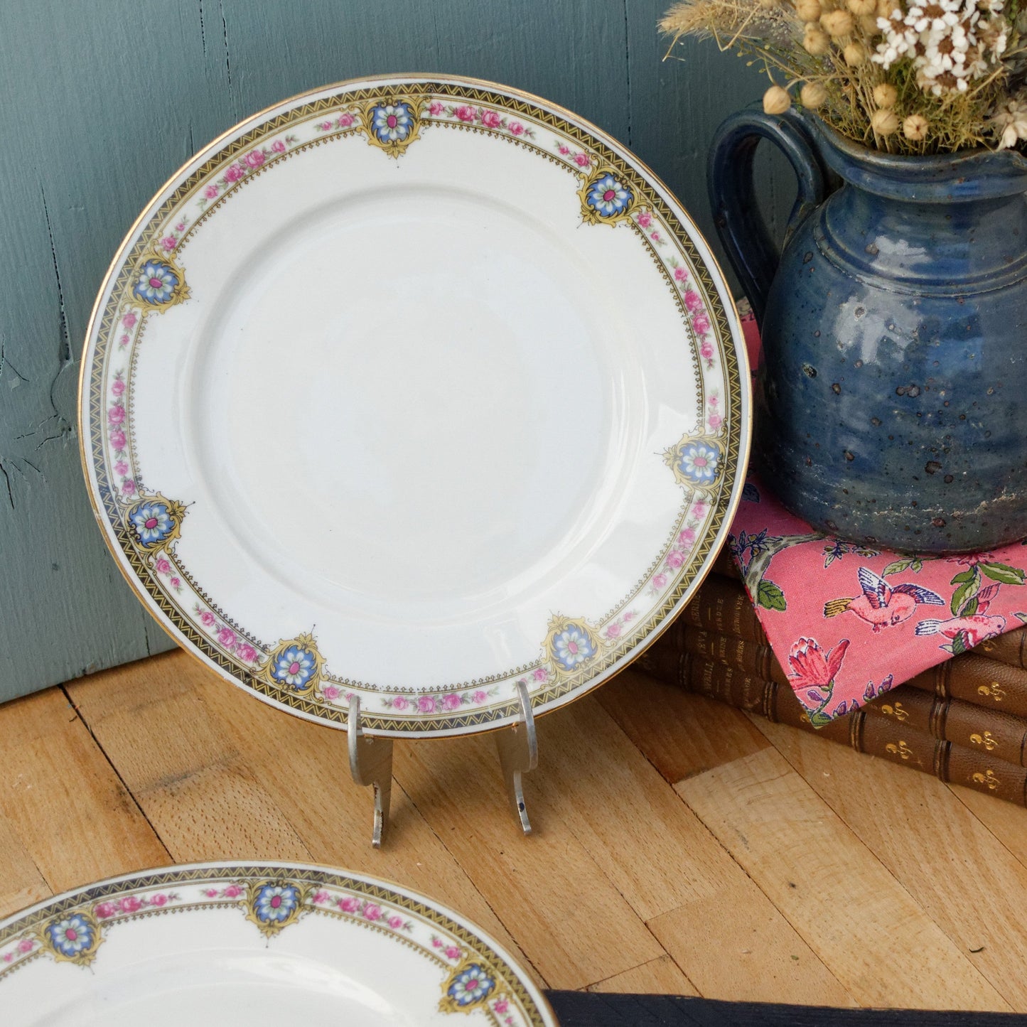 French Antique Fine Porcelain Plate LIMOGES FRANCE