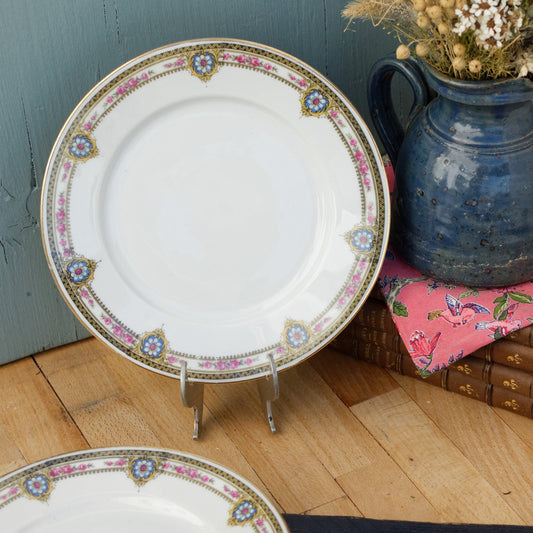 French Antique Fine Porcelain Plate LIMOGES FRANCE