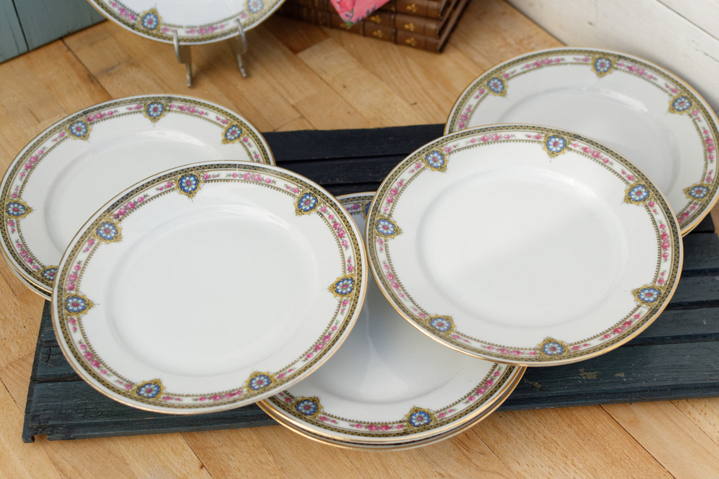 French Antique Fine Porcelain Plate LIMOGES FRANCE