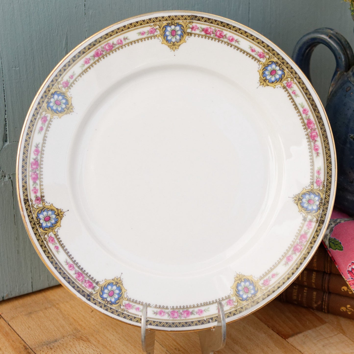 French Antique Fine Porcelain Plate LIMOGES FRANCE