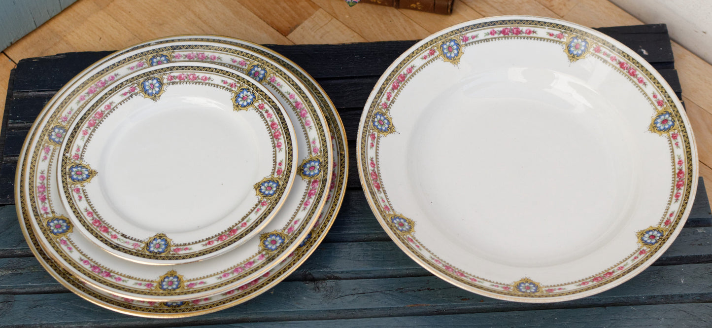 French Antique Fine Porcelain Plate LIMOGES FRANCE