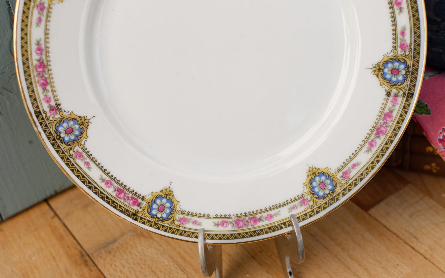 French Antique Fine Porcelain Plate LIMOGES FRANCE