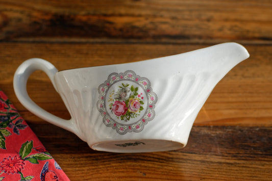 1930s ~ K&G (Keller et Guérin) Luneville ~ French Antique Ironstone Floral Porcelain Floral Serving Piece ~ Terre de Fer