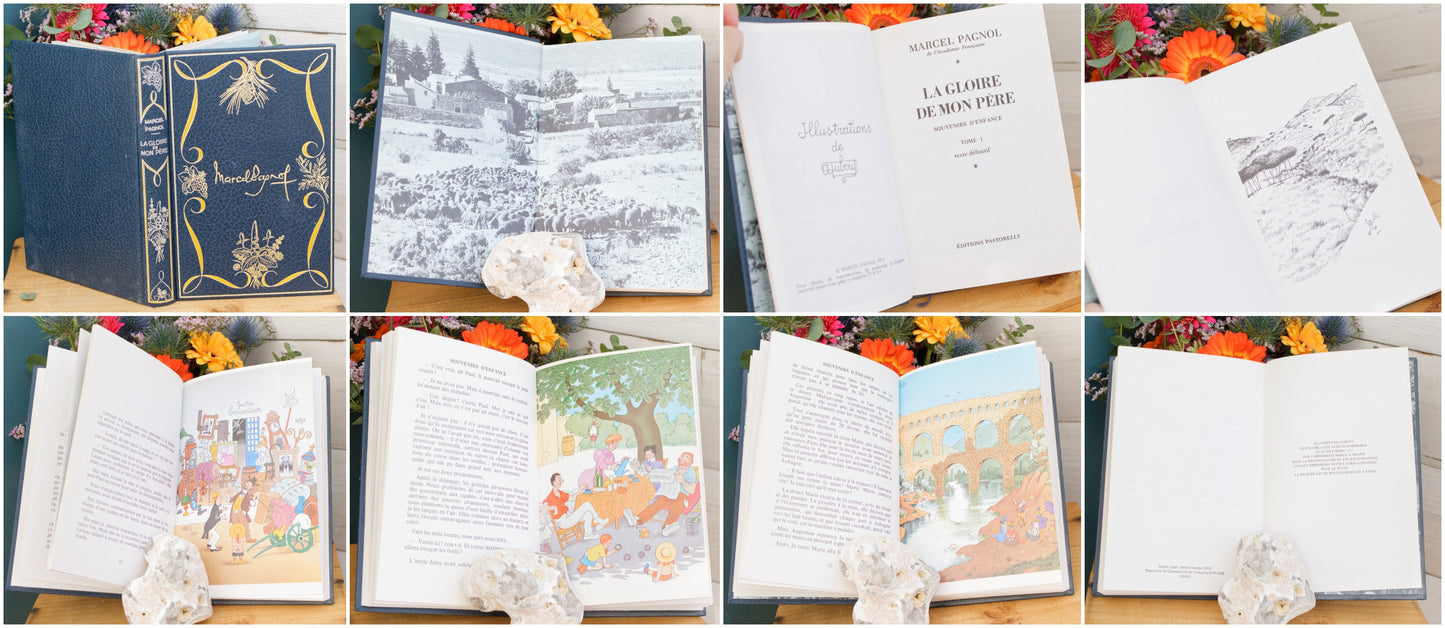 1973 Marcel PAGNOL de L'Academie Francaise Published by Clement Pastorelly Monto Carlo French Vintage Film Themed Illustrated Hardcover Book Livre