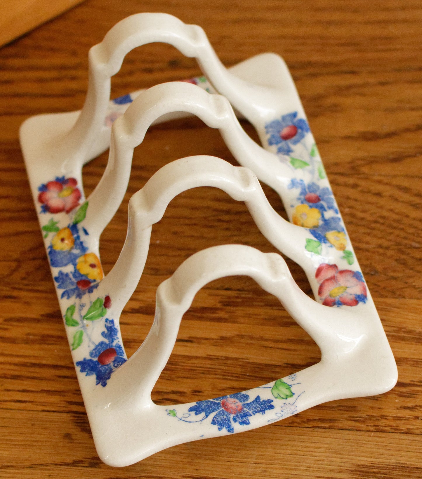 REGENCY MASON's Made in England English Antique Vintage Patent Ironstone Small Bread Toast Tray Fine China Porcelain Polychrome