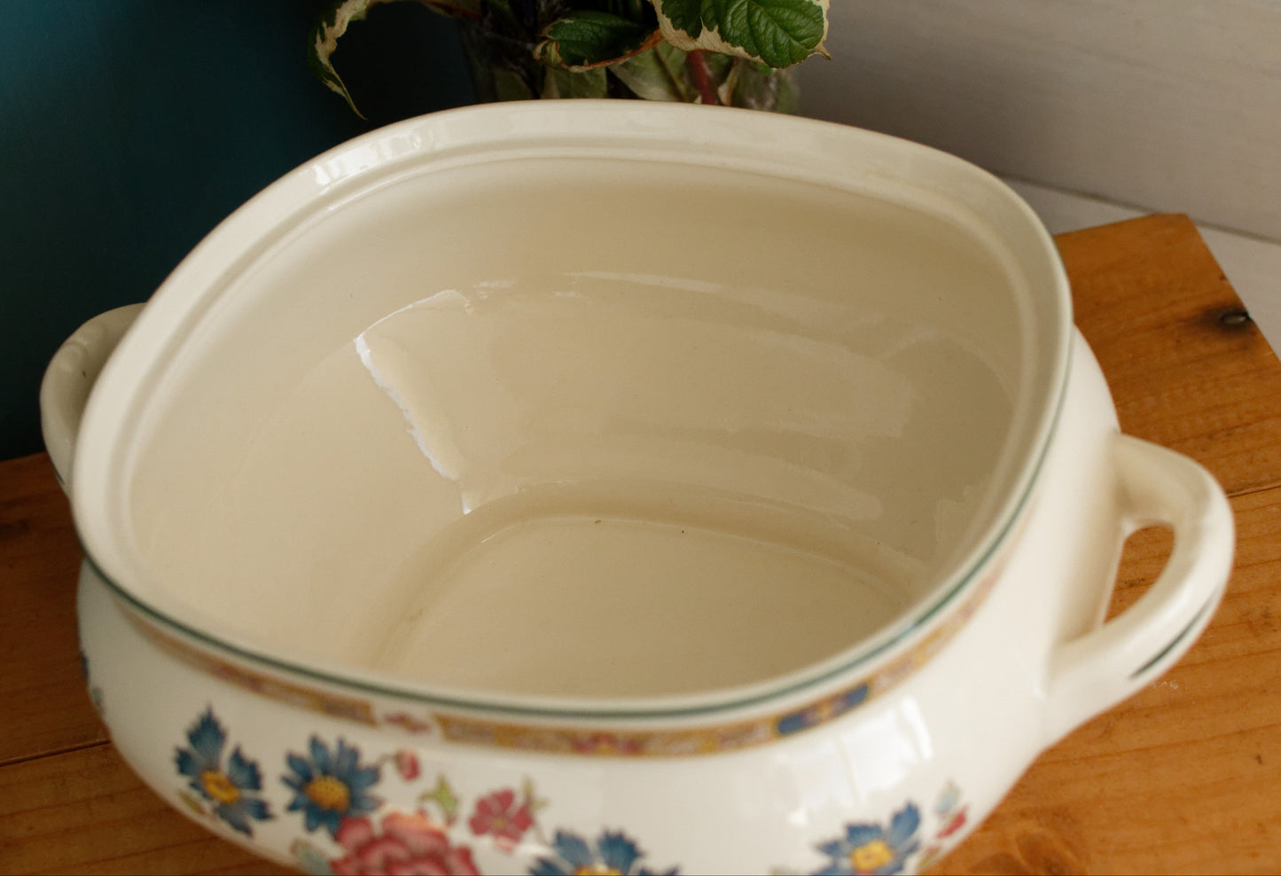 ORIENT from the Dynasty Collection Myott Staffordshire English Vintage Ironstone Polychrome Soup Tureen Soupiere Vegetable Dish Made in England