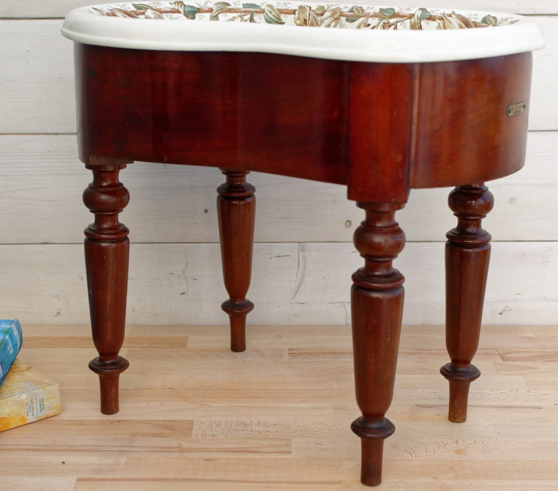 French Bidet Porcelaine Anglaise Cauldon EP Concessionaire Paris Grand Prix 1889 P.Puech Bordeaux