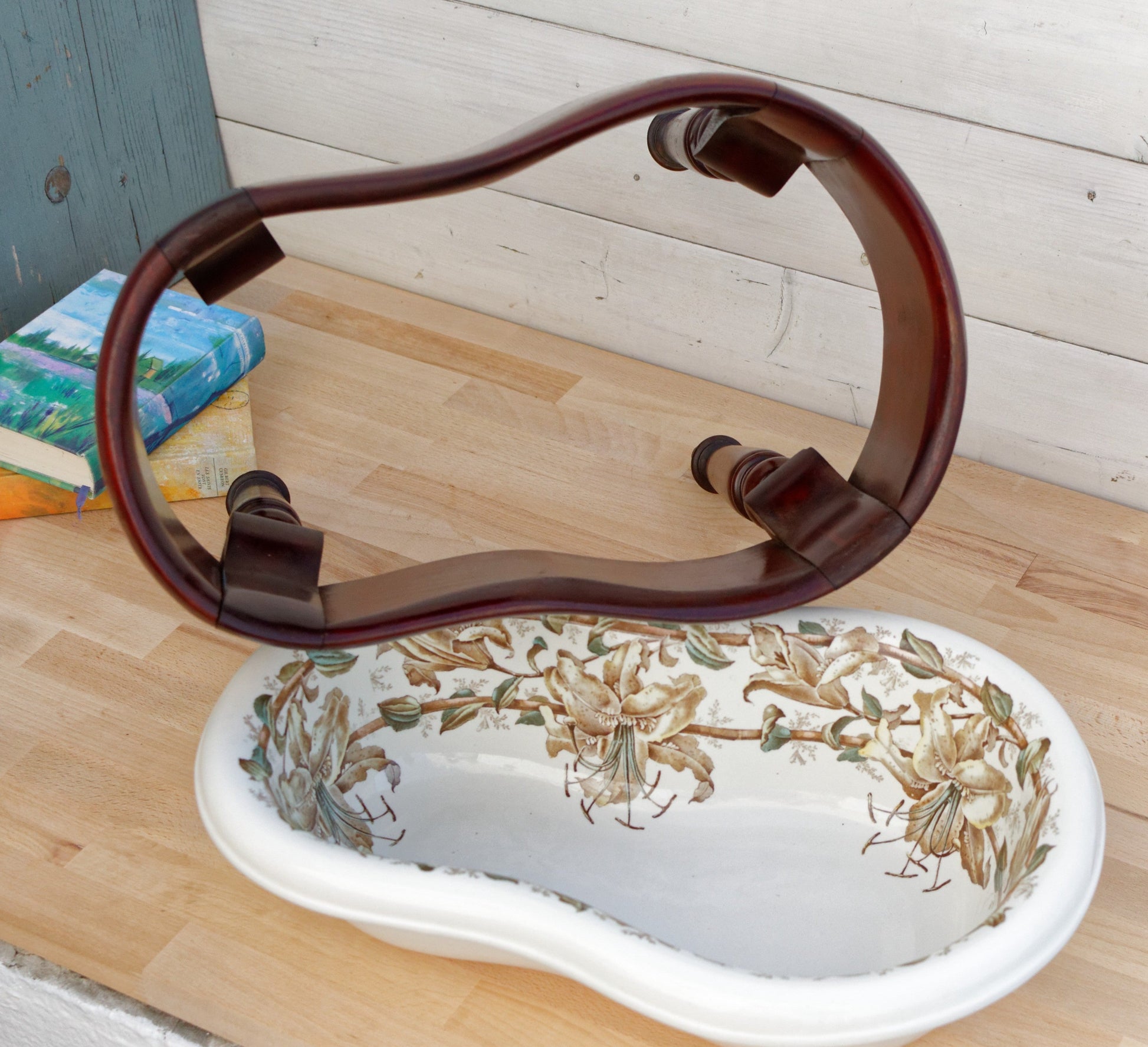 French Bidet Porcelaine Anglaise Cauldon EP Concessionaire Paris Grand Prix 1889 P.Puech Bordeaux