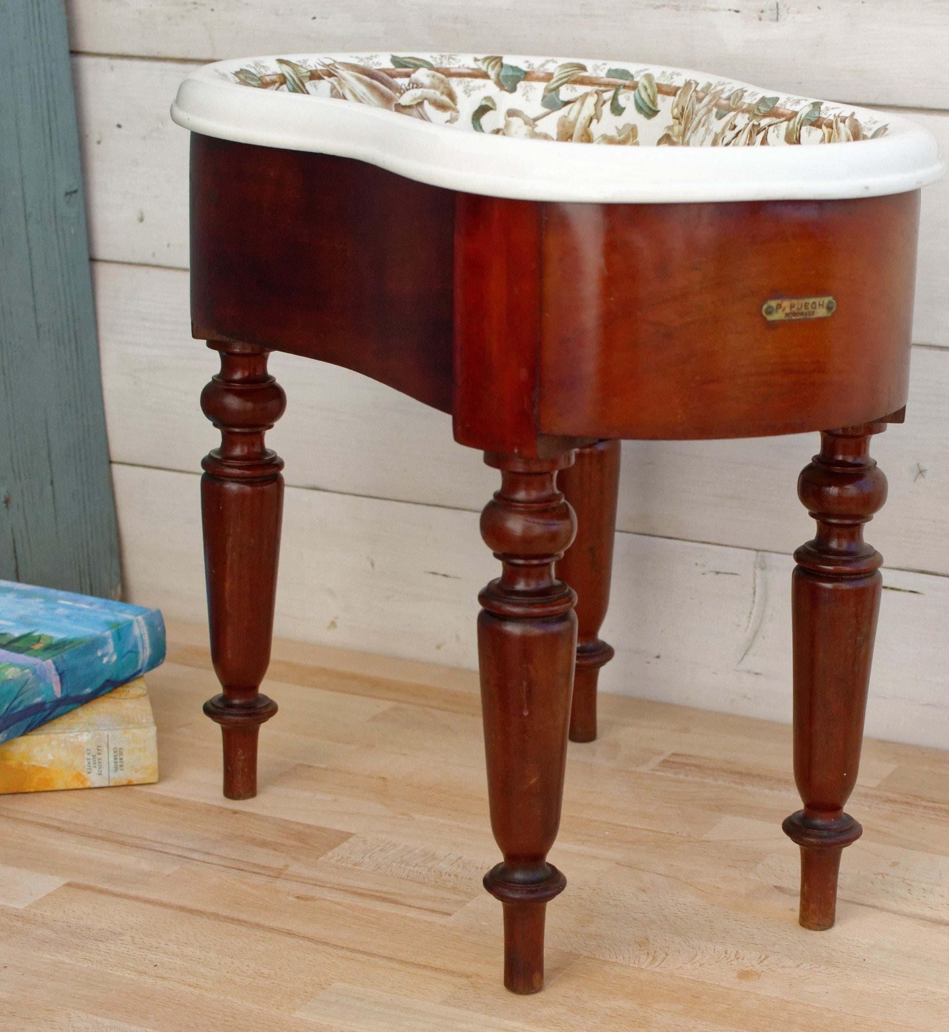 French Bidet Porcelaine Anglaise Cauldon EP Concessionaire Paris Grand Prix 1889 P.Puech Bordeaux