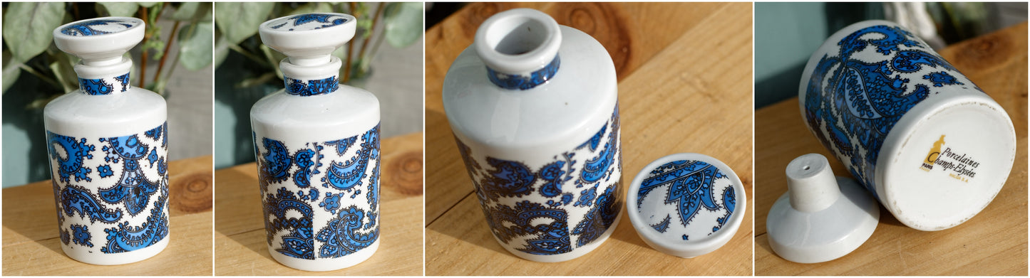 Porcelaines Champs-Elysees French Vintage Fine Porcelain Baroque Style Toiletry Set Paris, France