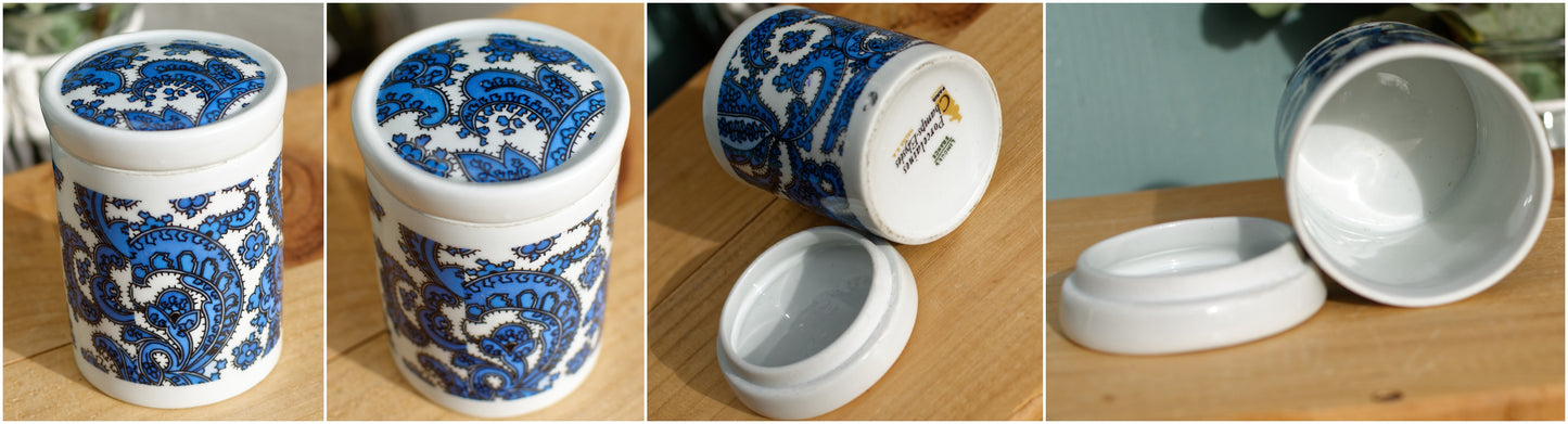 Porcelaines Champs-Elysees French Vintage Fine Porcelain Baroque Style Toiletry Set Paris, France