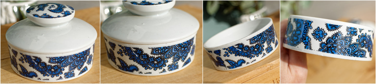 Porcelaines Champs-Elysees French Vintage Fine Porcelain Baroque Style Toiletry Set Paris, France