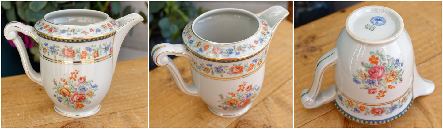 Années 1950 ~ Charles Ahrenfeldt France LIMOGES ~ Français Service à café/thé en porcelaine fine antique pour 10 personnes