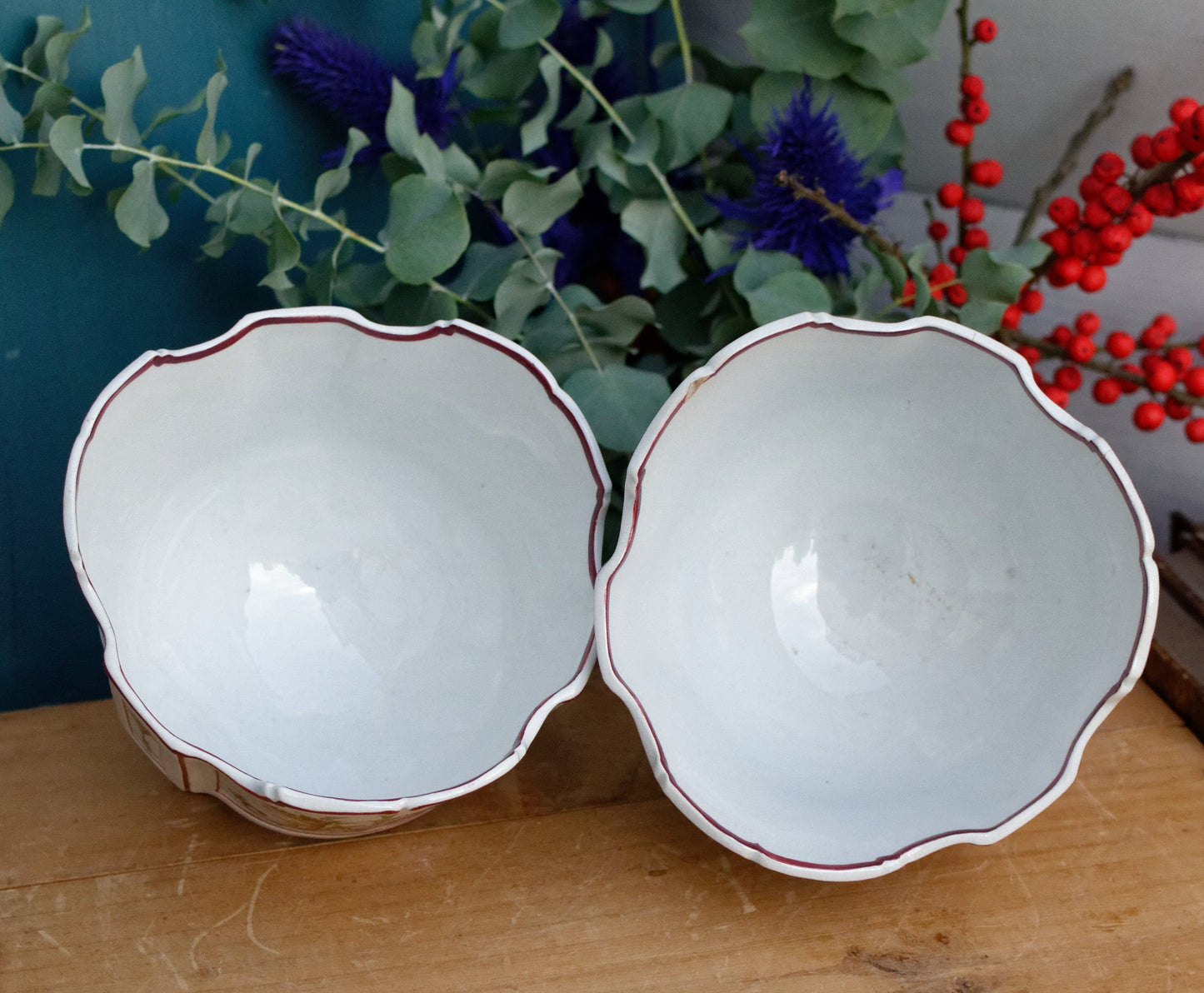 Sarreguemines U&C Faience Terre de Fer Garden Planters
