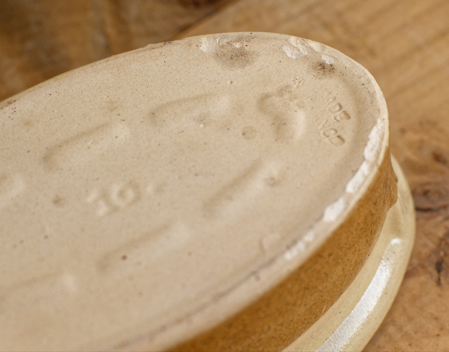 La Bourguignonne French Vintage Oval Foie Gras Lidded Terrine Pot Casserole Stoneware for Pate Made in France