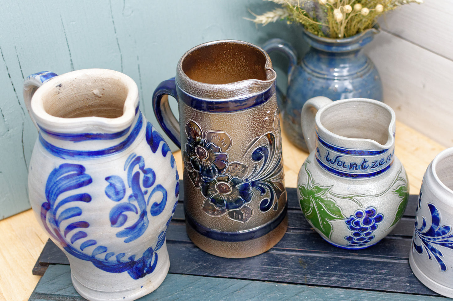 1950年代 ~ ALSACE BETSCHDORE & ROGGEN ~ フランス・ドイツの炻器 ~ 収集価値のあるアルザスをテーマにした塩釉砂岩