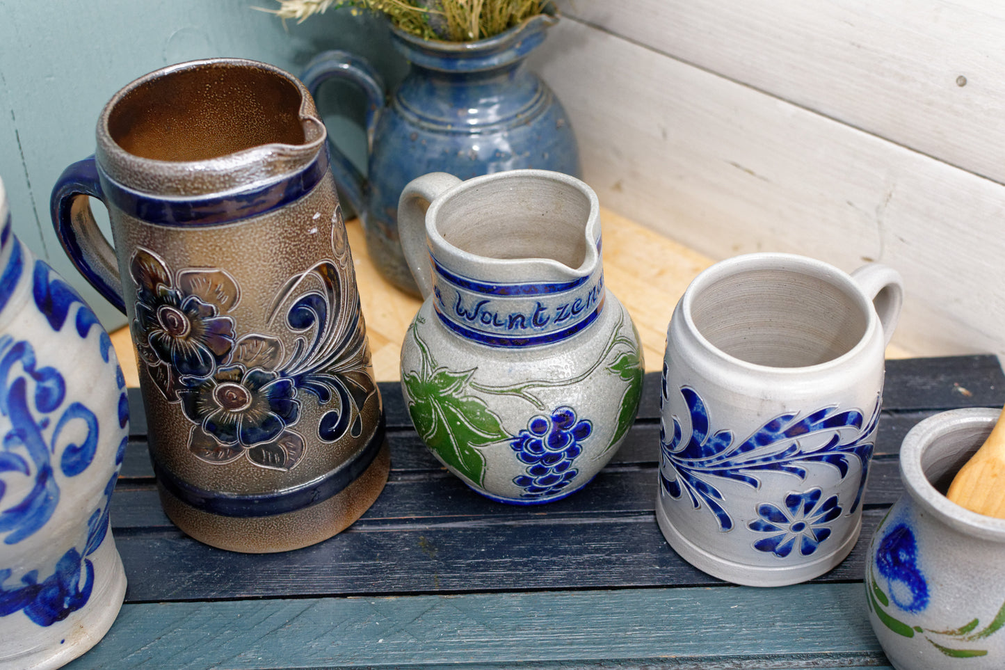 1950年代 ~ ALSACE BETSCHDORE & ROGGEN ~ フランス・ドイツの炻器 ~ 収集価値のあるアルザスをテーマにした塩釉砂岩