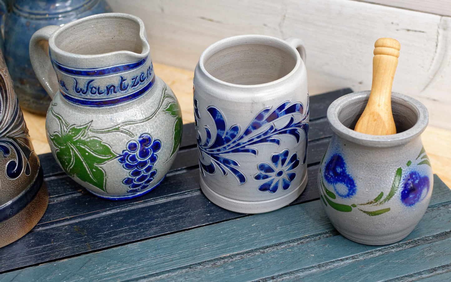 1950年代 ~ ALSACE BETSCHDORE & ROGGEN ~ フランス・ドイツの炻器 ~ 収集価値のあるアルザスをテーマにした塩釉砂岩
