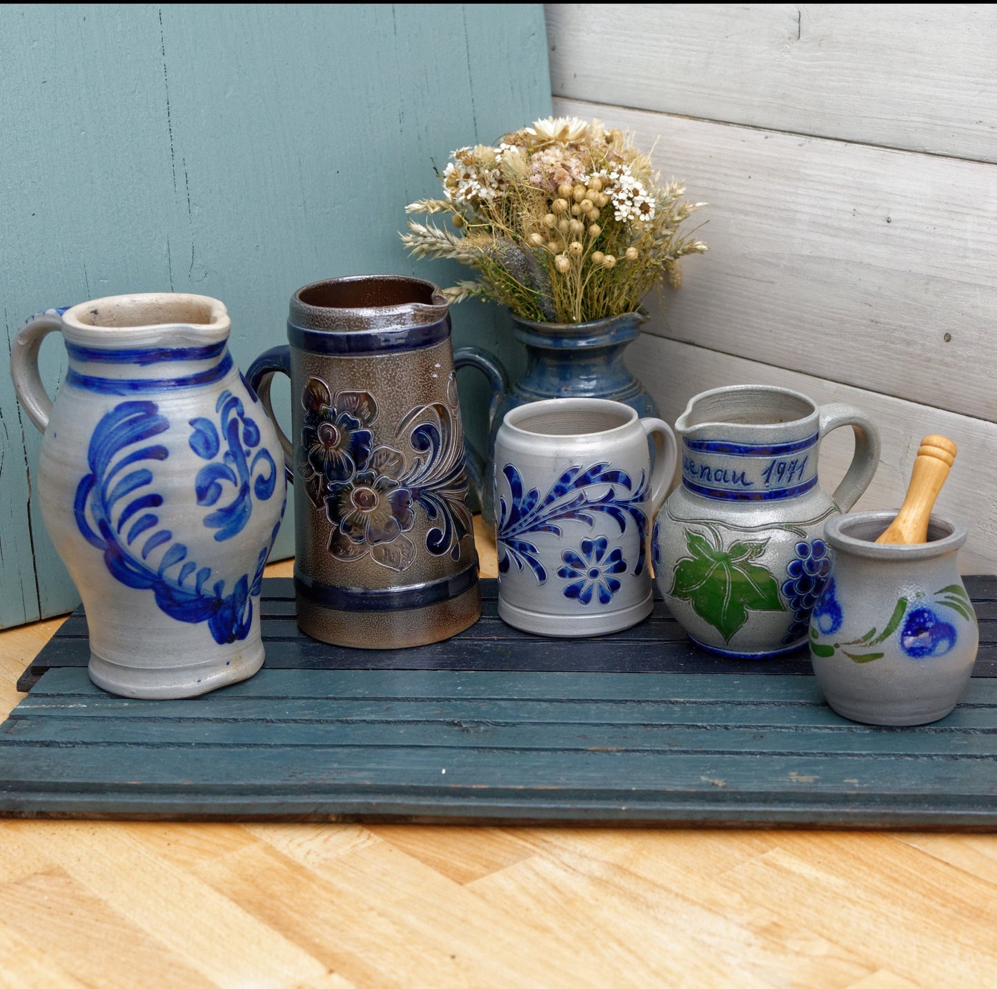 1950年代 ~ ALSACE BETSCHDORE & ROGGEN ~ フランス・ドイツの炻器 ~ 収集価値のあるアルザスをテーマにした塩釉砂岩